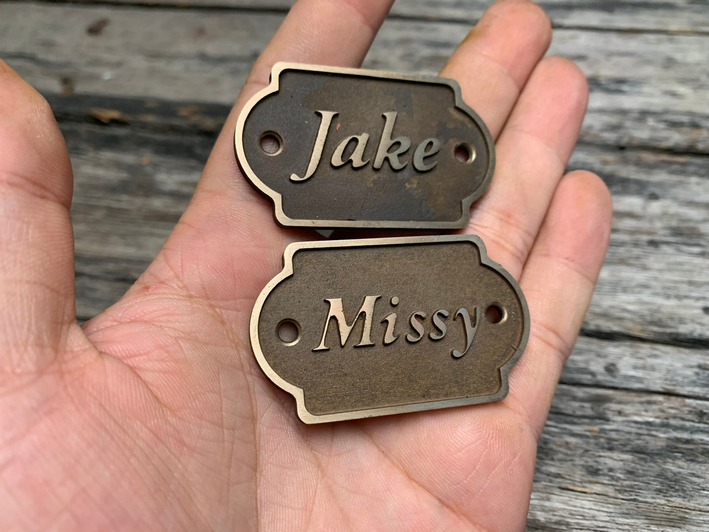 Brass Name Plate,Memorial Nameplate, Bench Name Plate, Brass Plaque, Memorial Name Plaque, Door Sign