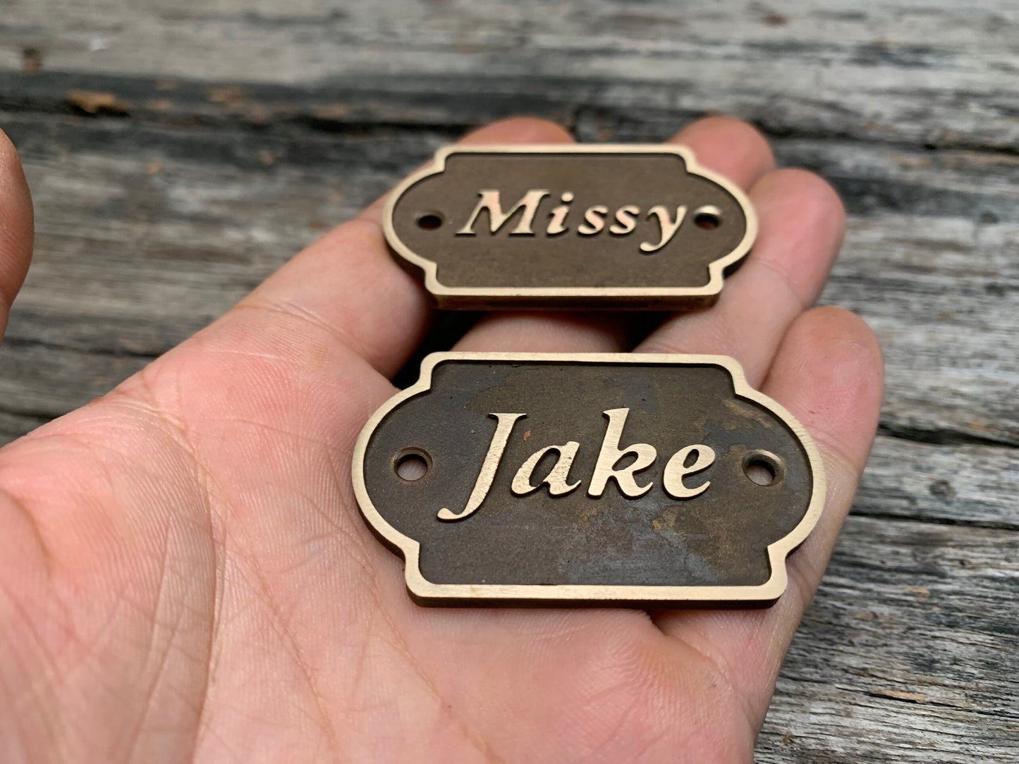 Brass Name Plate,Memorial Nameplate, Bench Name Plate, Brass Plaque, Memorial Name Plaque, Door Sign