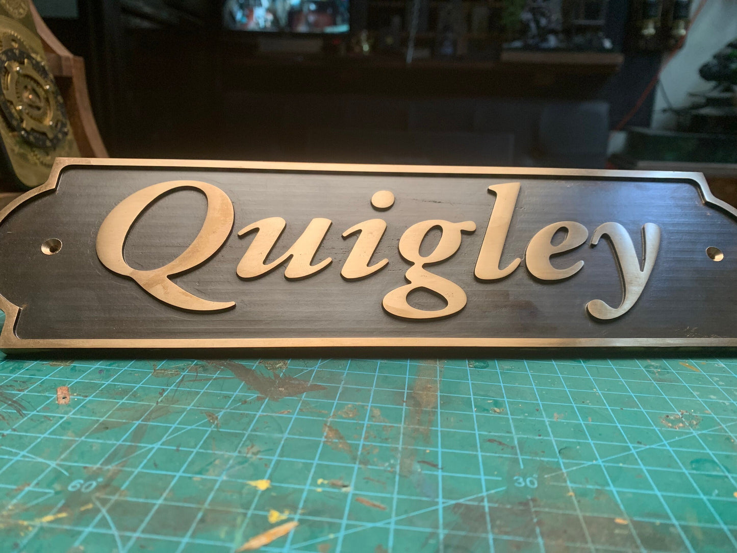 Brass neck sign | Classic Design | Stall Door Sign | Barn Door Sign | Stable Yard | Horse Door Sign | Pony Door Sign