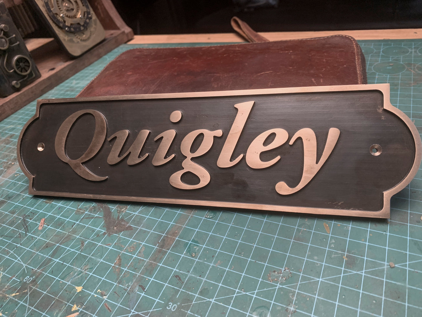 Brass neck sign | Classic Design | Stall Door Sign | Barn Door Sign | Stable Yard | Horse Door Sign | Pony Door Sign