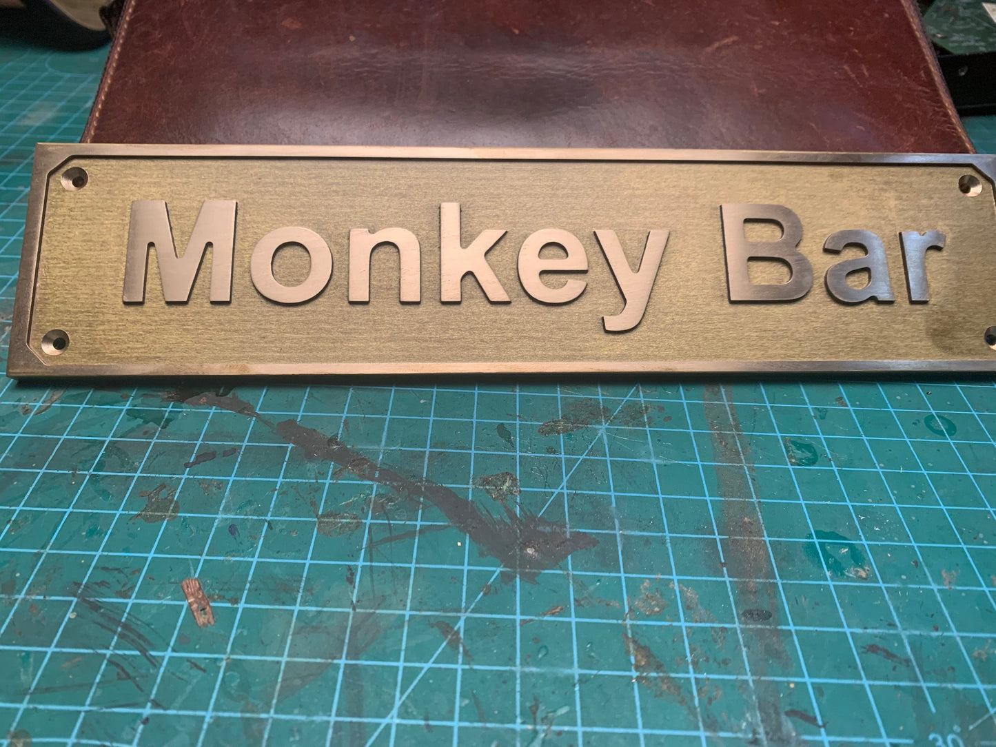 Custom Brass door signs & plaques - Custom language plaques - Custom size plaques - Custom name signs - brass gold finish wall plaques