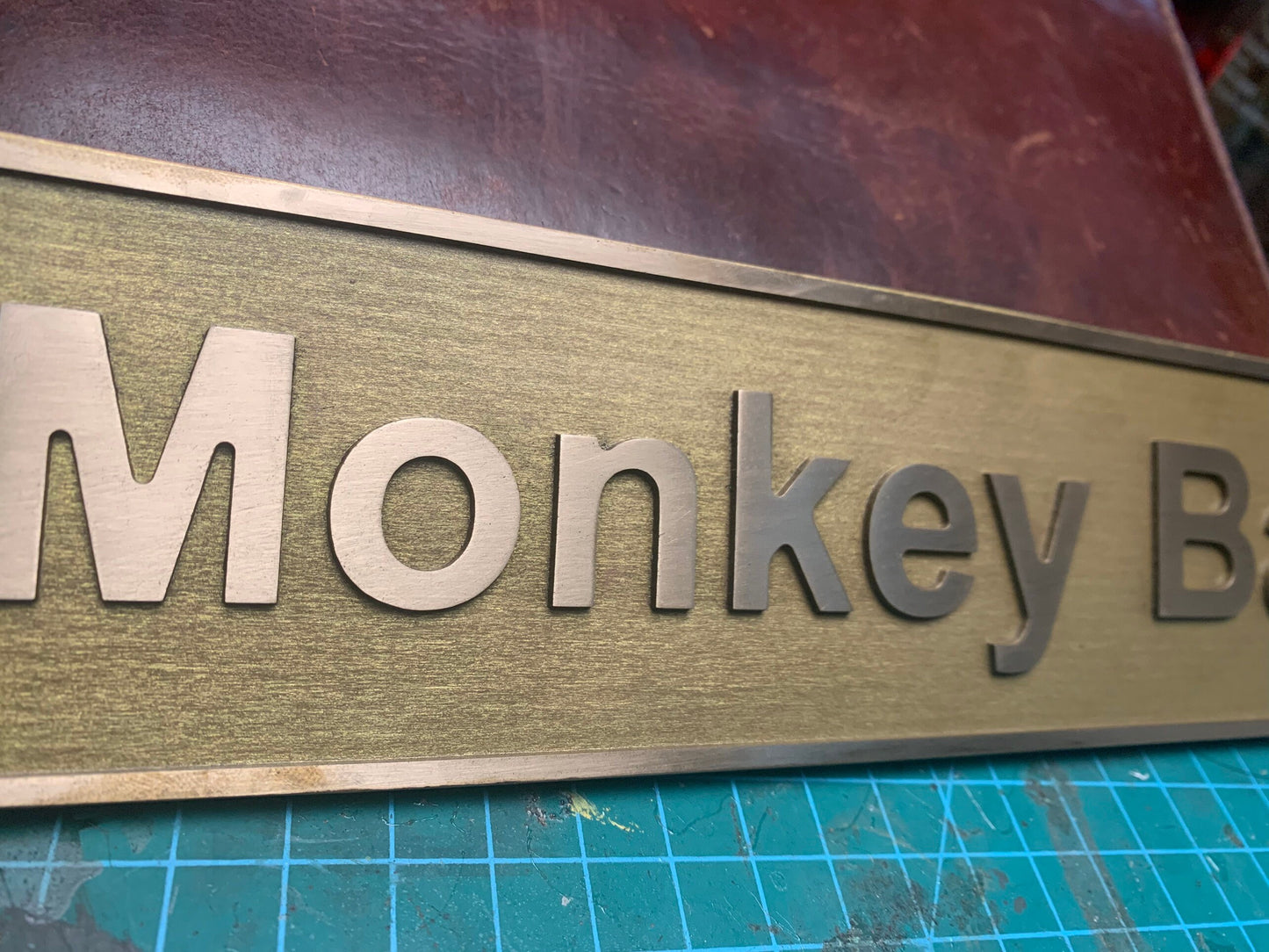 Custom Brass door signs & plaques - Custom language plaques - Custom size plaques - Custom name signs - brass gold finish wall plaques