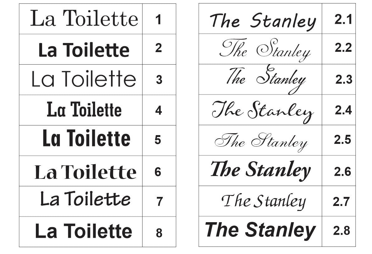 Cast Bronze Metal Custom Personalised logo Rectangle House Address Plaque Door Sign Number Name - Various sizes