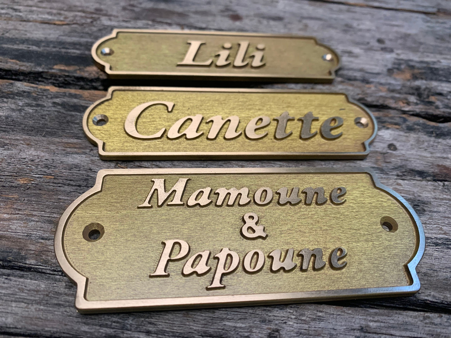 Custom brass sign- Custom date sign - Custom size plaques - Est sign- old antique finish wall and door sign