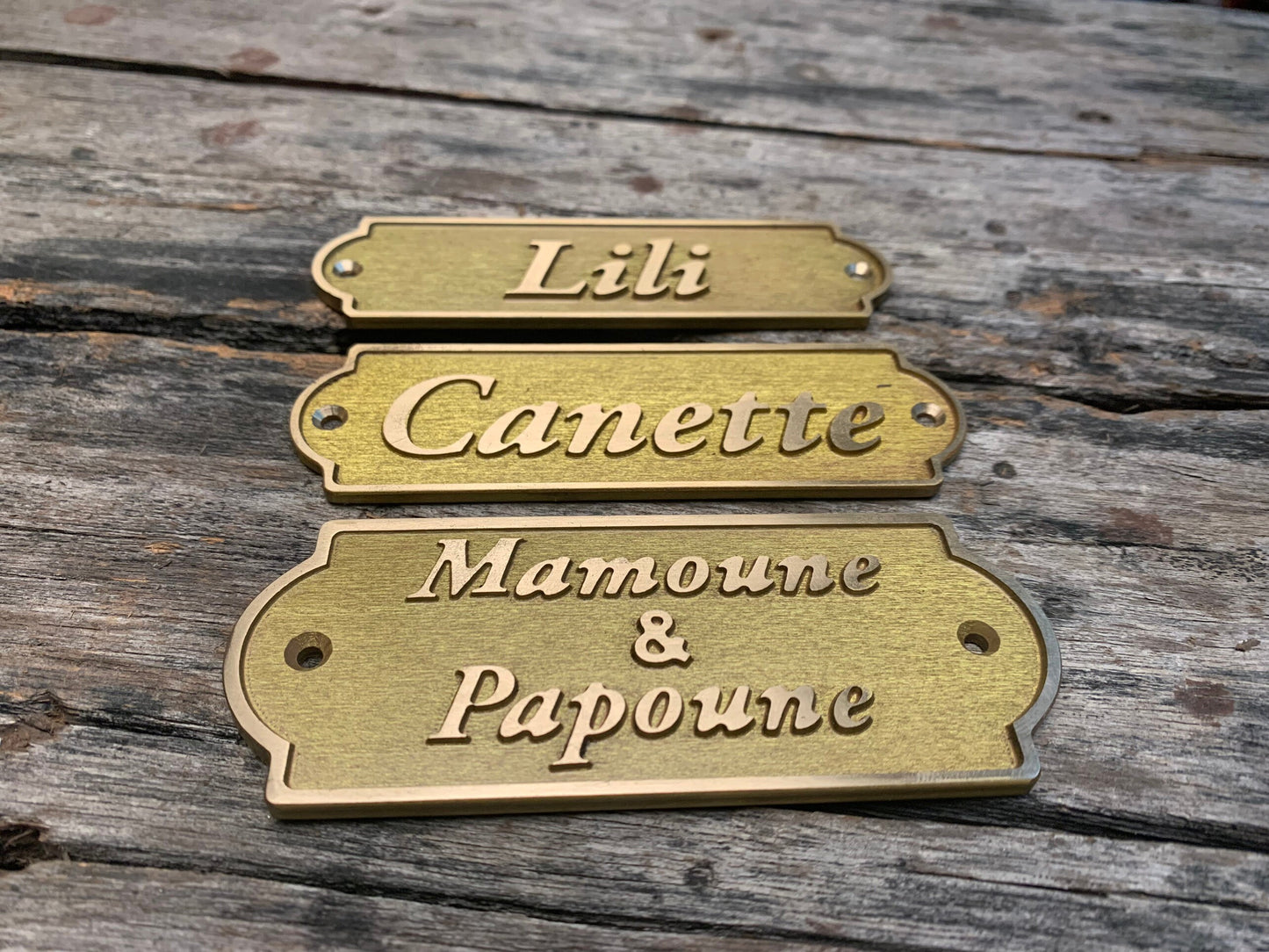 Custom brass sign- Custom date sign - Custom size plaques - Est sign- old antique finish wall and door sign