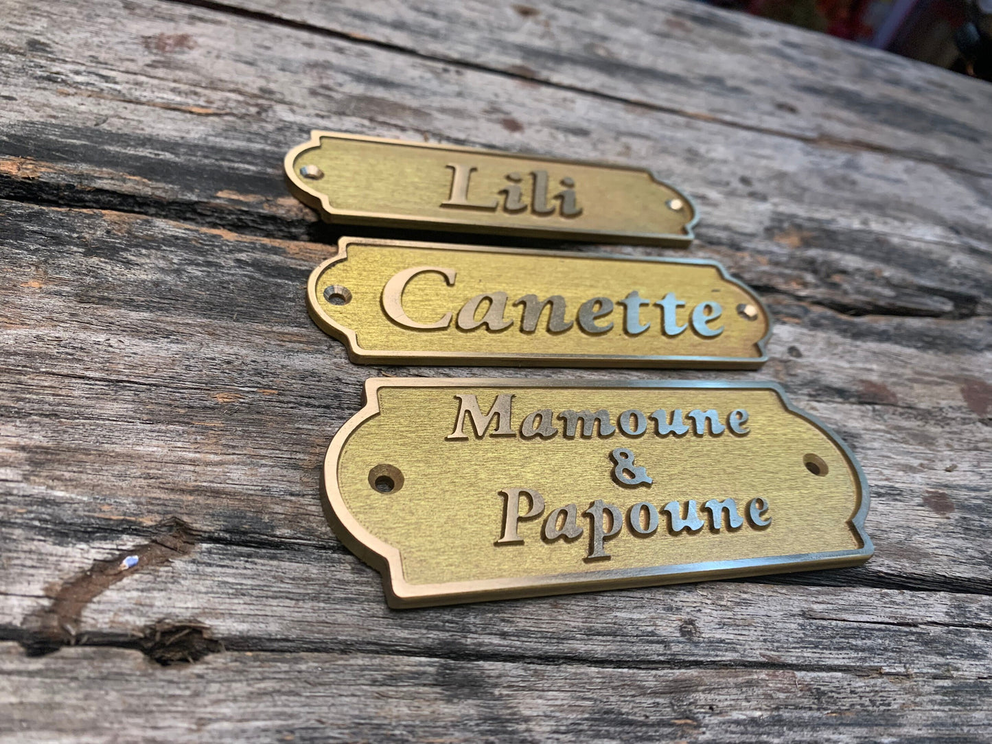 Custom brass sign- Custom date sign - Custom size plaques - Est sign- old antique finish wall and door sign