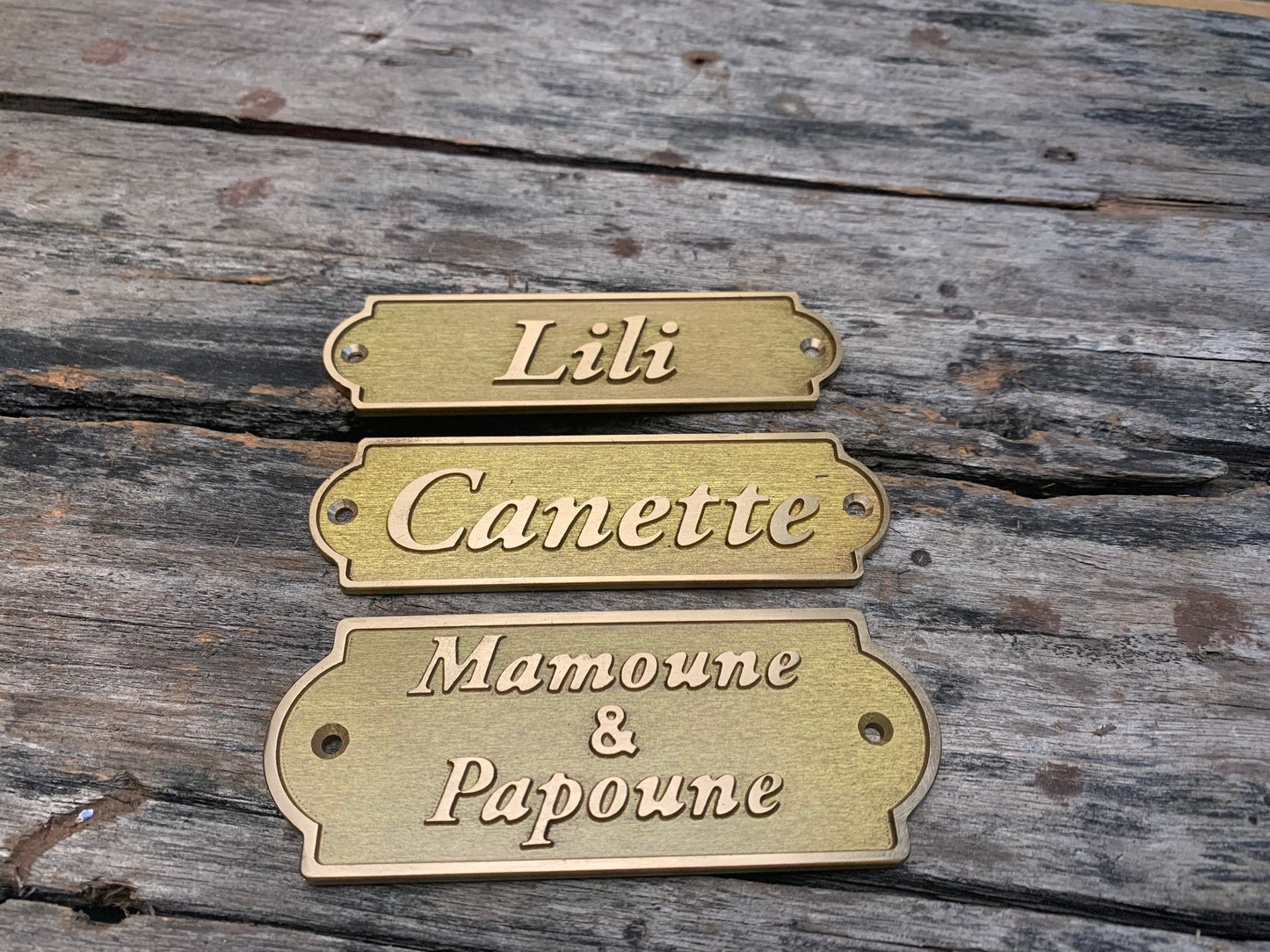 Custom brass sign- Custom date sign - Custom size plaques - Est sign- old antique finish wall and door sign