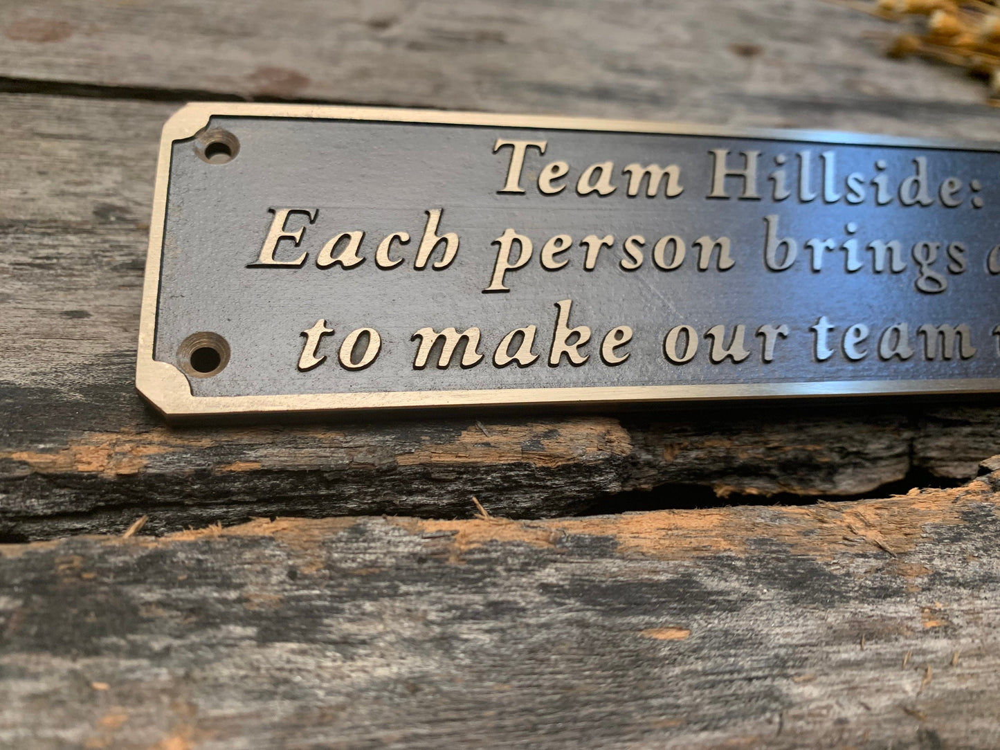 Cast Bronze Metal Custom Personalised logo Rectangle House Address Plaque Door Sign Number Name - Various sizes
