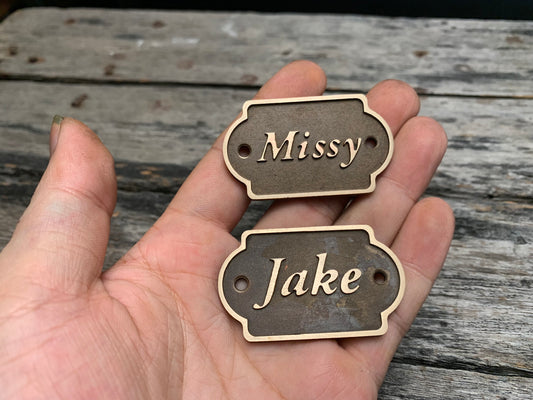 Brass Name Plate,Memorial Nameplate, Bench Name Plate, Brass Plaque, Memorial Name Plaque, Door Sign