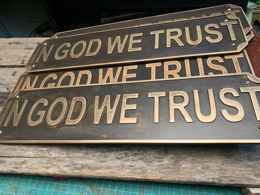 Cast bronze vintage signs & plaques - Address plaque for professional place, Custom name antique wall signs, Bronze wedding anniversary gift