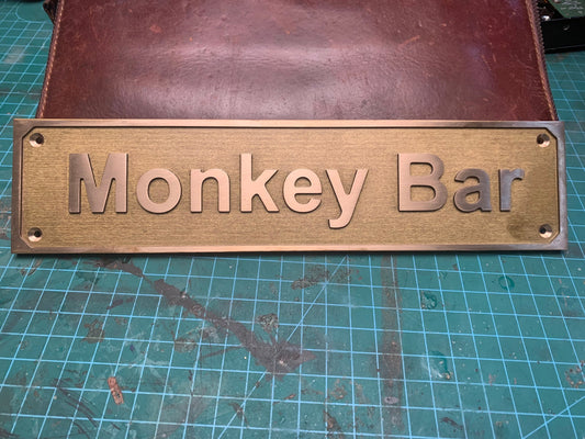 Custom  Brass door signs & plaques - Custom language plaques - Custom size plaques - Custom name signs - brass gold finish wall plaques