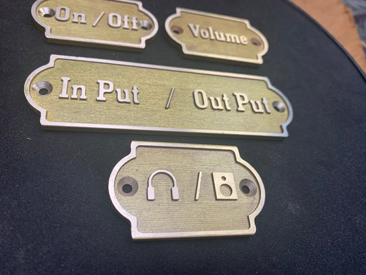 Custom Brass Plaque Personalized Plaque - Ideal for Recognition Plaques, Name Plates, and Awards - Perfect for Office, Home, or Garden Decor